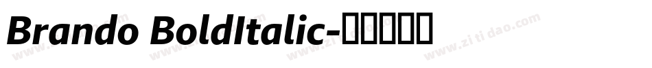 Brando BoldItalic字体转换